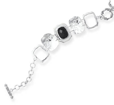 Sterling Silver & Black Onyx Bracelet