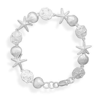 Sterling Silver Seashore Treasure Bracelet