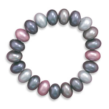 Lacquered Shell Bead Bracelet