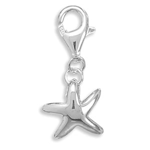 Polished Starfish Charm with Lobster Clasp