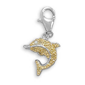 Dolphin Charm w/ Lobster Clasp