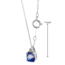 Load image into Gallery viewer, Blue Fire Mystic Topaz Pendant on 10K White Gold Necklace
