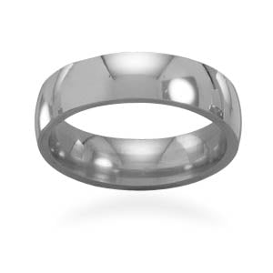 Men's Stainless Steel 5mm Polished Band