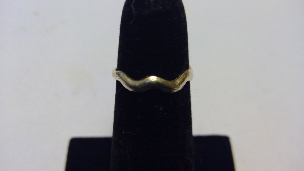 14 kt Gold Plated Wavy Toe Ring