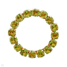 Load image into Gallery viewer, Peridot Circle Pendant 10K Yellow Gold
