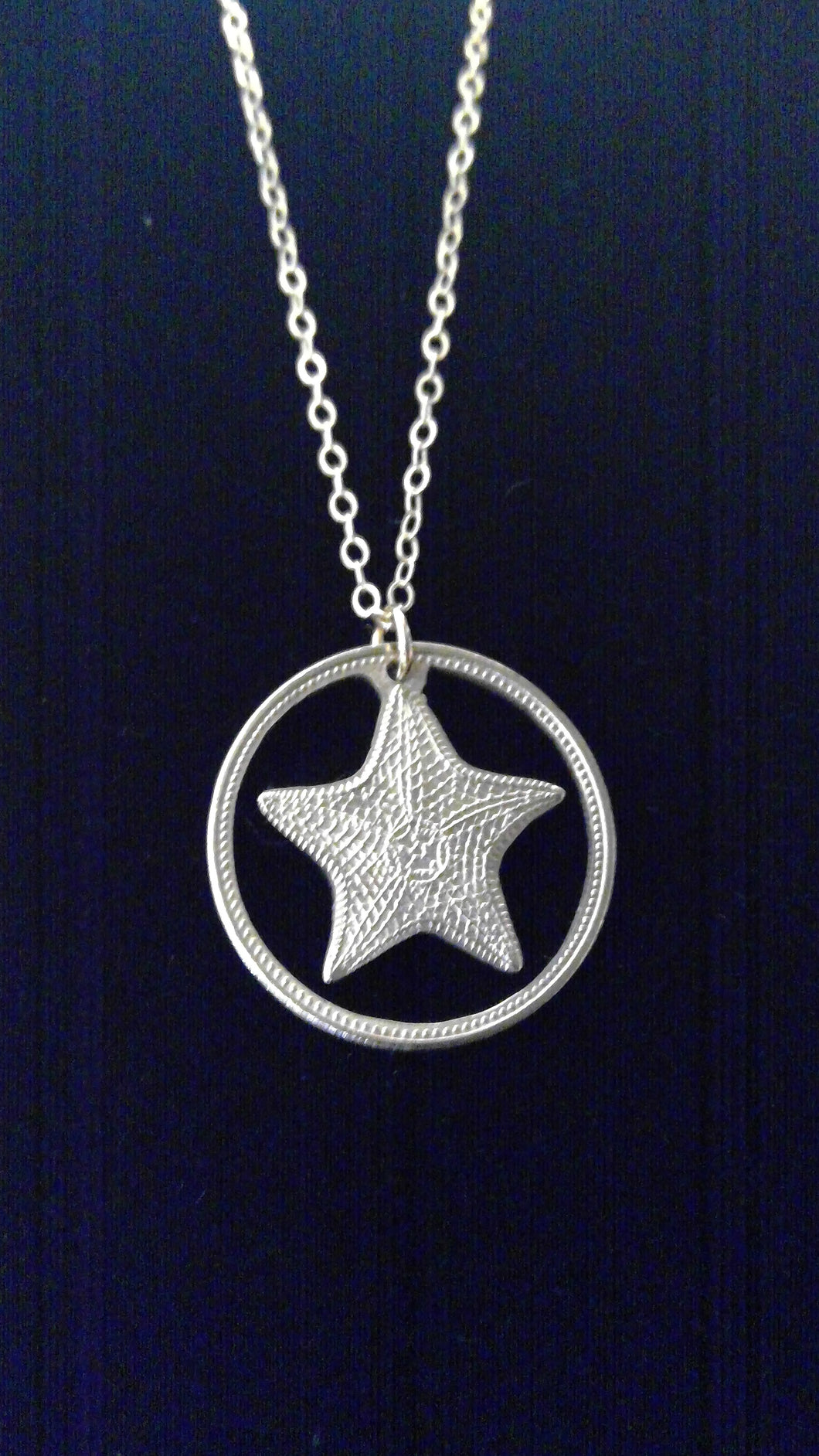 Starfish Cut-Out Coin Necklace