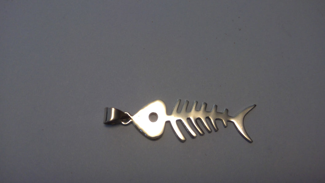 Polished Fishbone Pendant