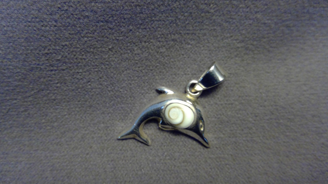 Shell Dolphin Pendant