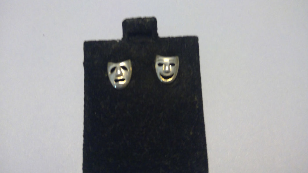 Comedy and Tragedy Mask Earrings