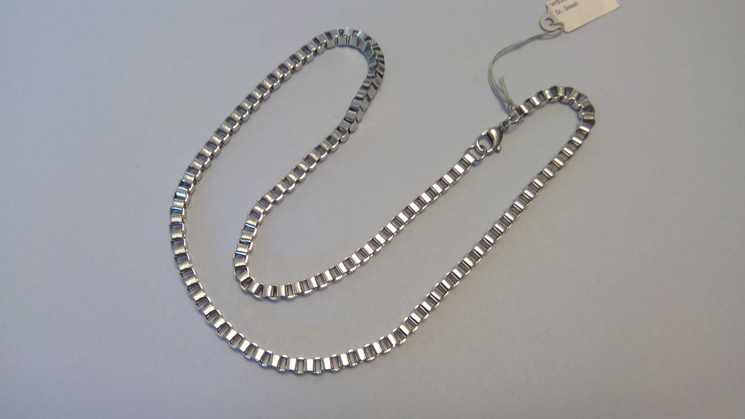 Men's Stainless Steel Large Box Chain