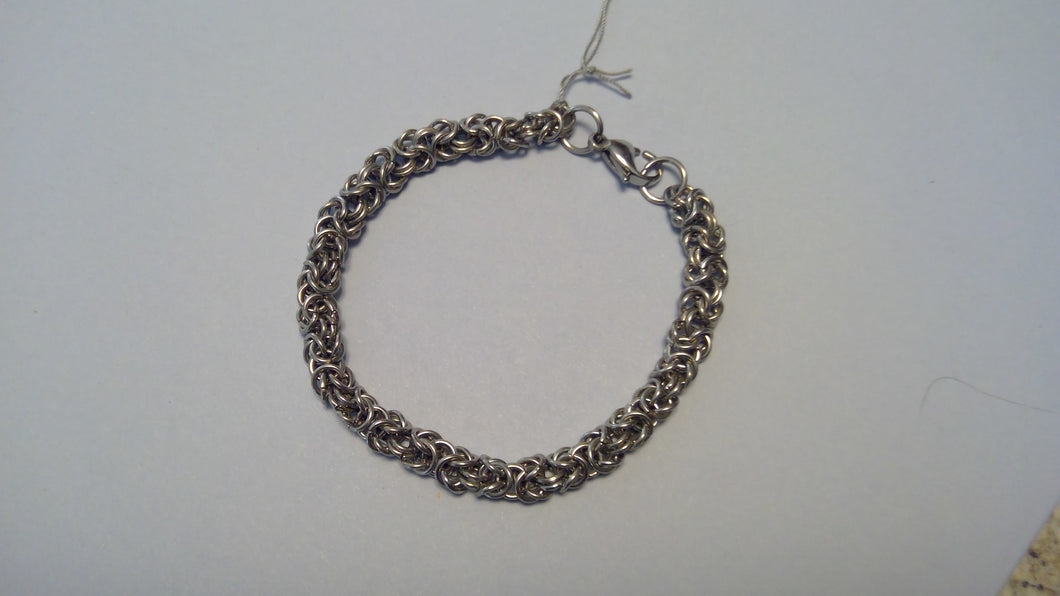 Men's Stainless Steel Byzantine Chain Bracelet