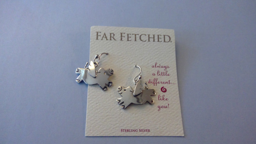 When Pigs Fly Sterling Silver Earrings