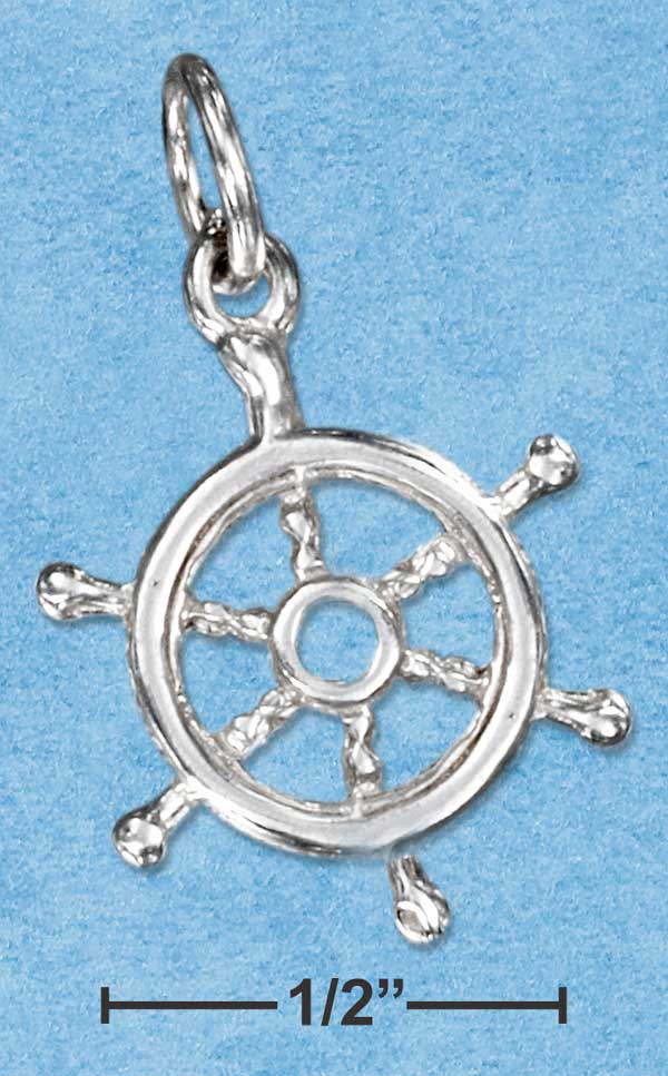 Small Captain's Wheel Charm