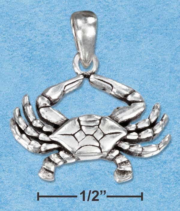 Crab Sterling Silver Pendant