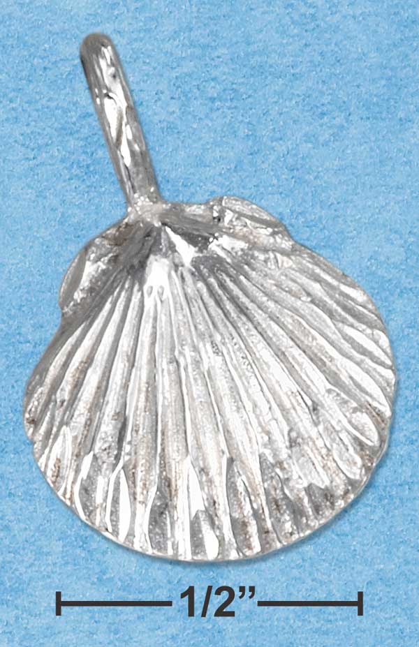 Scallop Shell Sterling Silver Pendant