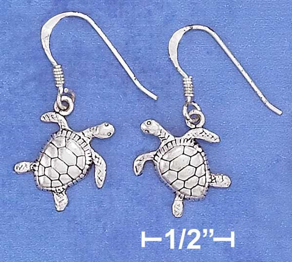 Tilting Head Turtle Earrings