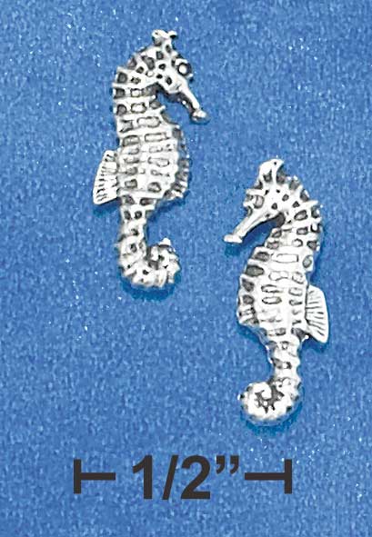 Mini Seahorse Post Earrings