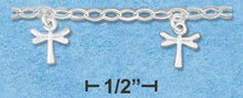 Load image into Gallery viewer, Charm Link Dragonflies 9-10&quot; Anklet
