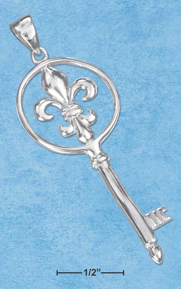 Fleur-de-Lis Key Pendant