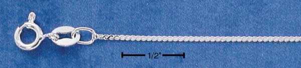 Sterling Silver 1mm Serpentine Chain