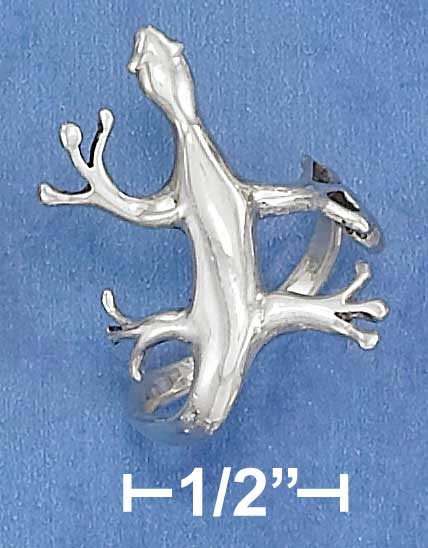 Sterling Silver Gecko Ring