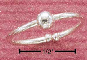 Single Bead Toe Ring